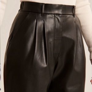 Abercrombie Curve love leather trouser pants